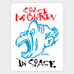 Space Monkey In Space-1 Sticker